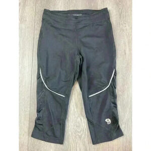 Mountain Hardwear Mens Tight Black Leggings Crop Capri Workout Baselayer Pants S